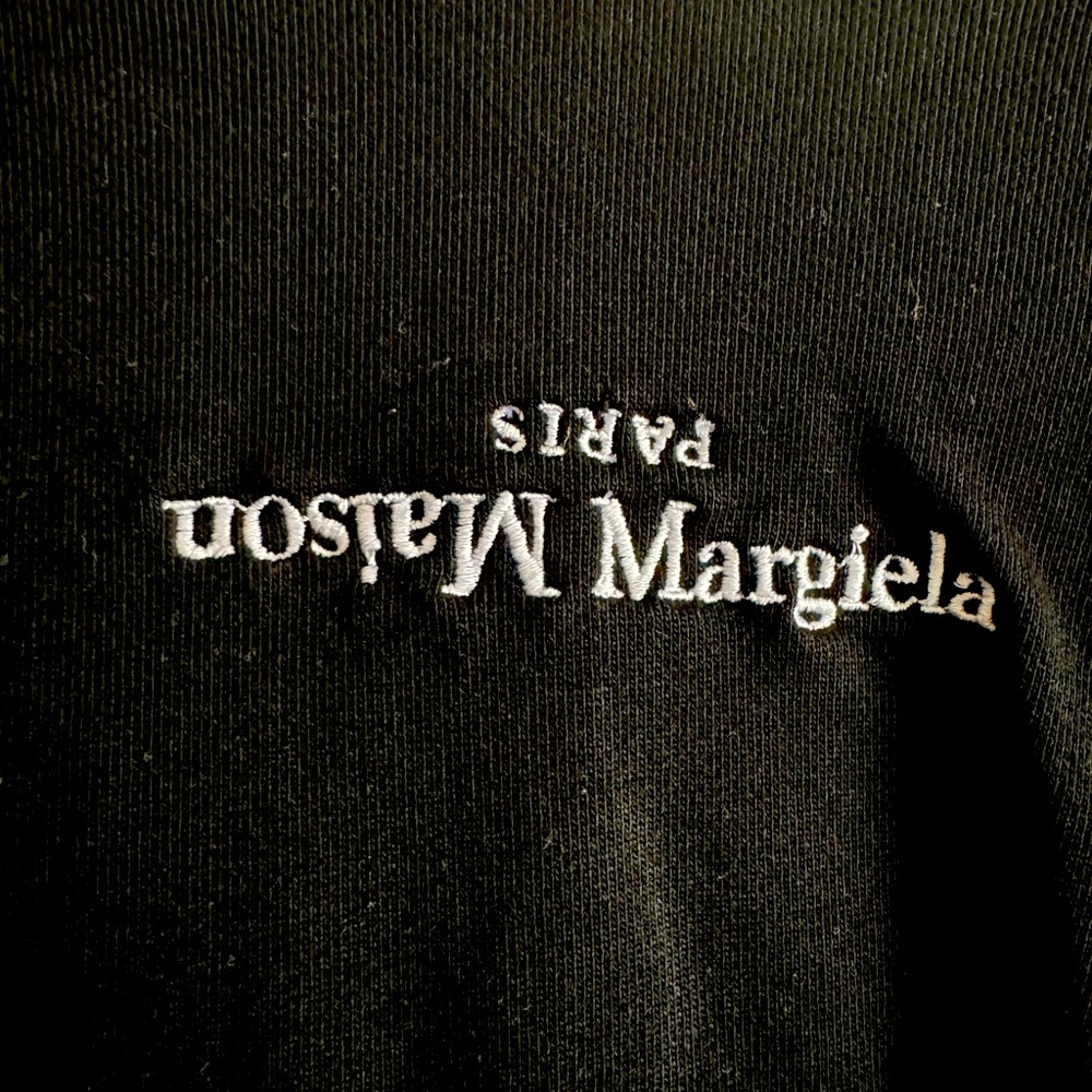 maison margiela upside down hoodie